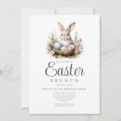 かわいいバニーエッグ狩りとイースターブランチ 招待状 (正面)