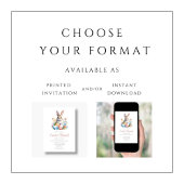 かわいいバニーエッグ狩りとイースターブランチ 招待状