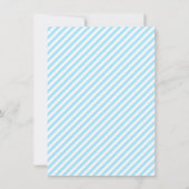 かわいいバニーカップルとベビーシャワー招待状 招待状 (裏面)