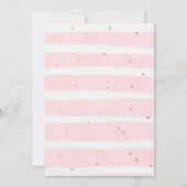 かわいいバニーガール誕生日パーティーの招待状 招待状 (裏面)