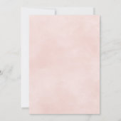 かわいいバニーガール赤ちゃんシャワー 招待状 (裏面)