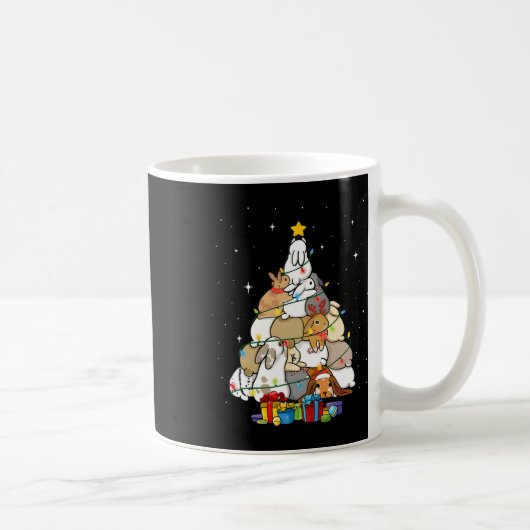 かわいいバニークリスマスツリー1 コーヒーマグカップ (右)