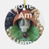 かわいいバニースナック セラミックオーナメント (正面)