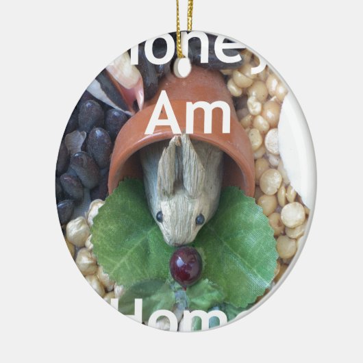 かわいいバニースナック セラミックオーナメント (左)