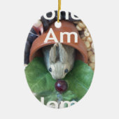 かわいいバニースナック セラミックオーナメント (正面)