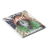 かわいいバニースナック ノートパッド (アングル)