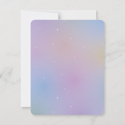 かわいいバニーツイン男の赤ちゃんとガールベビーシャワー 招待状 (裏面)