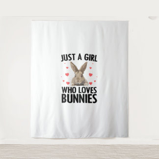 かわいいバニーデザインのための女の子のための女の子の子ウサギのコーン タペストリー