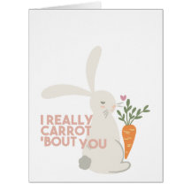 かわいいバニーニンジンのプリン – 私は本当にニンジンあなたについて