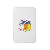 かわいいバニーハギングキャンディーコーン バスマット (正面縦)