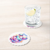 かわいいバニーハッピーイースター | ペーパーコースター (インサイチュ)