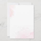 かわいいバニーバルーンベビーシャワー招待状 招待状 (裏面)