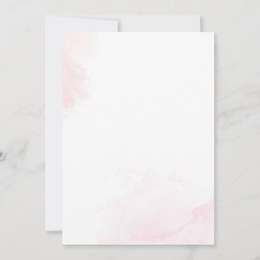 かわいいバニーバルーンベビーシャワー招待状 招待状 (裏面)