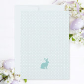 かわいいバニーパステルターコイズ卵形フォトイースター シーズンカード