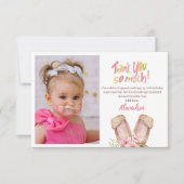 かわいいバニーピンクガールありがとう誕生日 (正面)