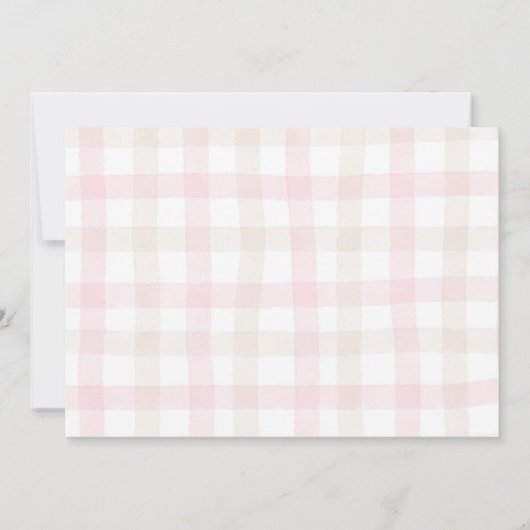 かわいいバニーピンクガールありがとう誕生日 (裏面)