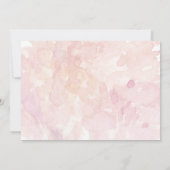 かわいいバニーフローラベビーガール誕生のお知らせ 案内状 (裏面)