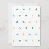 かわいいバニーヘッドイースターブランチ 招待状 (裏面)