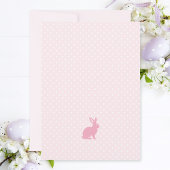 かわいいバニーベビーピンクの卵の形状フォトイースターカード シーズンカード