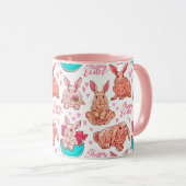 かわいいバニーマグ マグカップ (正面右)