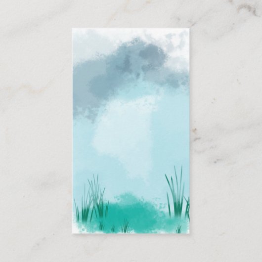 かわいいバニーママの腹の大きさ エンクロージャーカード (裏面)