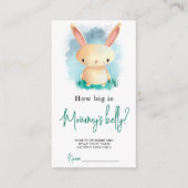 かわいいバニーママの腹の大きさ エンクロージャーカード (正面)