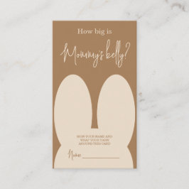 かわいいバニーママの腹の大きさ エンクロージャーカード
