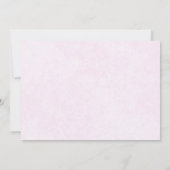 かわいいバニーラビットかわいいスタイルベビーシャワー 招待状 (裏面)