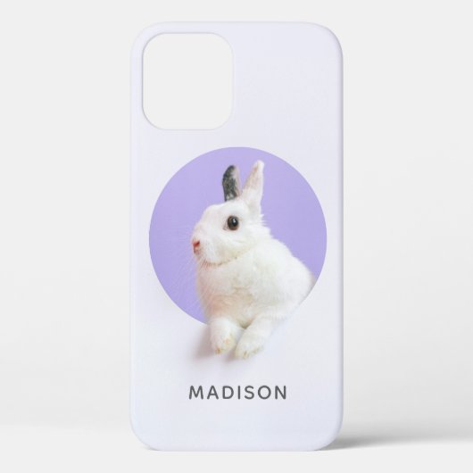 かわいいバニーラビットイースターシモダンックパーソナライズされた Case-Mate iPhoneケース (裏面)