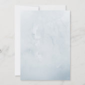 かわいいバニーラビットウォーターカラーイースター誕生日 招待状 (裏面)