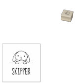 かわいいバニーラビットピーク名前をカスタムする2 ラバースタンプ (押印)