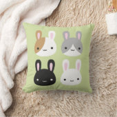 かわいいバニーラビットリバーシブル クッション (ブランケット)