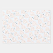 かわいいバニーラムイースターネームラッピング紙シート ラッピングペーパーシート (正面2)