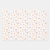 かわいいバニーラムイースターネームラッピング紙シート ラッピングペーパーシート (正面)