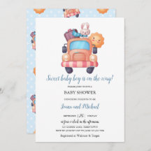 かわいいバニー少年の赤ちゃんシャワー