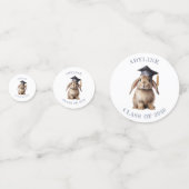 かわいいバニー幼稚園の卒業写真 コンフェッティ (正面)