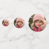 かわいいバニー幼稚園の卒業写真 コンフェッティ (裏面)