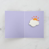 かわいいバニー復活祭グリーティングイースターカード シーズンカード (内部)