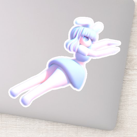 かわいいバニー応援チラシ捕獲空気チアリーダーSt シール (詳細)