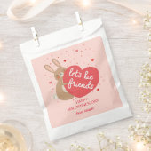 かわいいバニー教室バレンタイン フェイバーバッグ (クリップ留めされた状態)