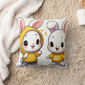 かわいいバニー枕 クッション (ブランケット)