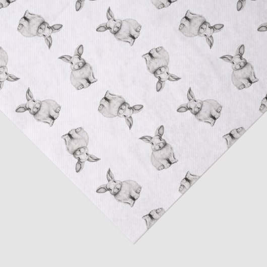 かわいいバニー柄 薄葉紙 (詳細)