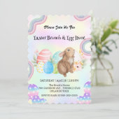 かわいいバニー狩り卵ハッピーイースターデイパーティー 招待状 (スタンド正面)
