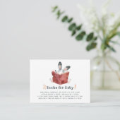かわいいバニー秋 – 秋赤ちゃんシャワー予約リクエスト エンクロージャーカード (スタンド正面)