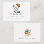 かわいいバニー秋 – 秋赤ちゃんシャワー予約リクエスト エンクロージャーカード (正面/裏面)