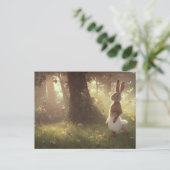 かわいいバニー葉書 ポストカード (スタンド正面)