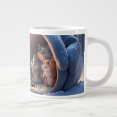 かわいいバニー誕生日マグ – キッズギフトパーソナライズされたズ ジャンボコーヒーマグカップ (右)