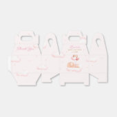 かわいいバニー赤面ピンクの水色ガールベビーシャワー フェイバーボックス (折り畳みなし)