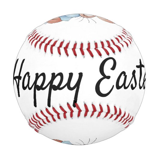 かわいいバニー野球 – おもしろい動物スポーツ 野球ボール (正面)