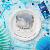 かわいいバニー雪の冬の赤ちゃんシャワー ペーパープレート (パーティー)